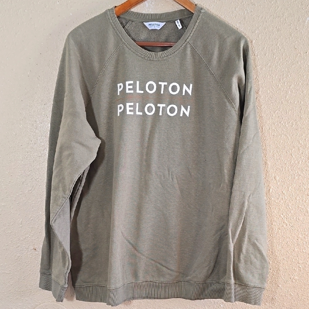 Peloton Mens Olive Green Sweater